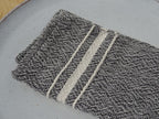 Barrydale Hand Weavers Contemporary Serviette Variegated Stripes "Charcoal"