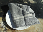 Barrydale Hand Weavers Contemporary Serviette Variegated Stripes "Charcoal"