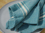 Barrydale Hand Weavers Contemporary Serviette Variegated Stripes "Teal"