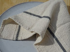 Barrydale Hand Weavers Country Serviette Variegated Stripes "Charcoal"