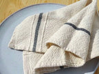 Barrydale Hand Weavers Country Serviette Variegated Stripes "Charcoal"