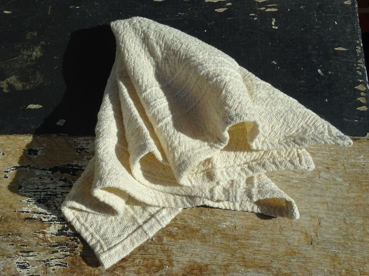 Barrydale Hand Weavers Country Serviette Variegated Stripes "Natural"