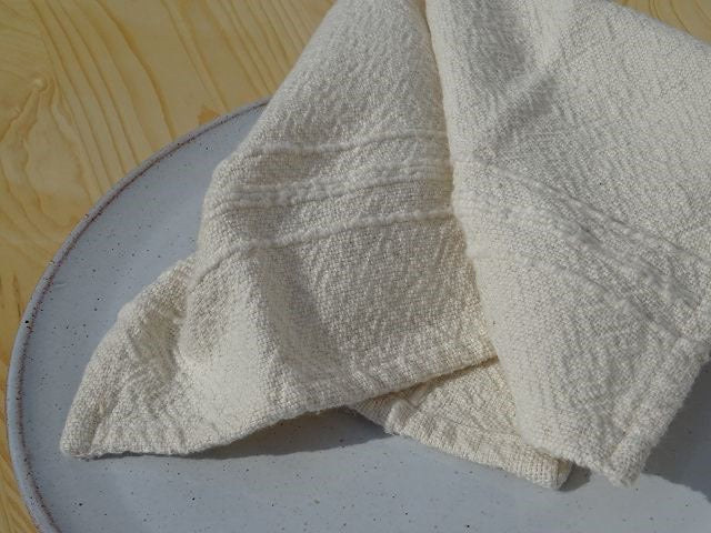 Barrydale Hand Weavers Country Serviette Variegated Stripes "Natural"