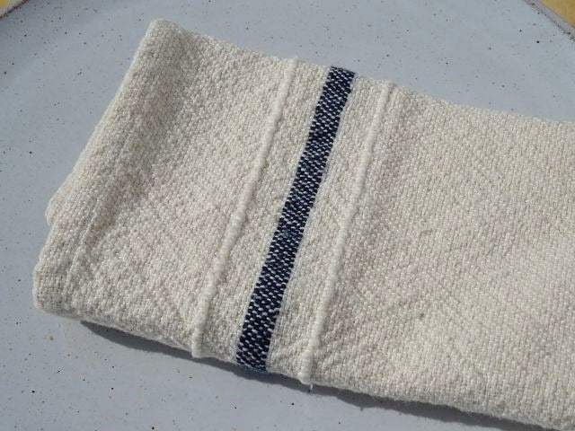 Barrydale Hand Weavers Country Serviette Variegated Stripes "Navy