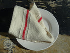 Barrydale Hand Weavers Country Serviette Variegated Stripes "Red"