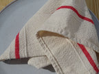Barrydale Hand Weavers Country Serviette Variegated Stripes "Red"