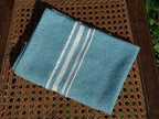 Barrydale Hand Weavers Contemporary Towel Variegated Stripes "Teal"