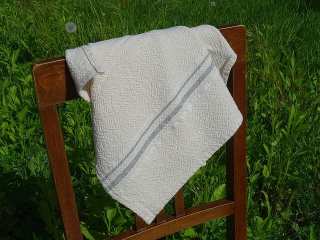 Barrydale Hand Weavers Country Towel Variegated Stripes" Grey"