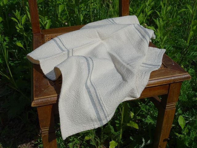 Barrydale Hand Weavers Country Towel Variegated Stripes" Grey"