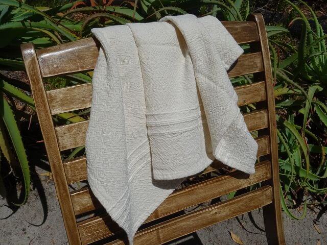 Barrydale Hand Weavers Country Towel Variegated Stripes "Natural"