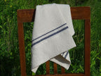 Barrydale Hand Weavers Country Towel Variegated Stripes "Navy"