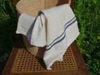 Barrydale Hand Weavers Country Towel Variegated Stripes "Navy"