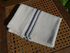 Barrydale Hand Weavers Country Towel Variegated Stripes "Navy"