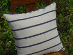 Barrydale Hand Weavers Kissenhülle Country Range "Navy Stripes"