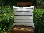 Barrydale Hand Weavers Kissenhülle Country Range "Navy Stripes"