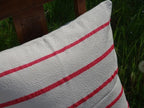 Barrydale Hand Weavers Kissenhülle Country Range "Red Stripes"