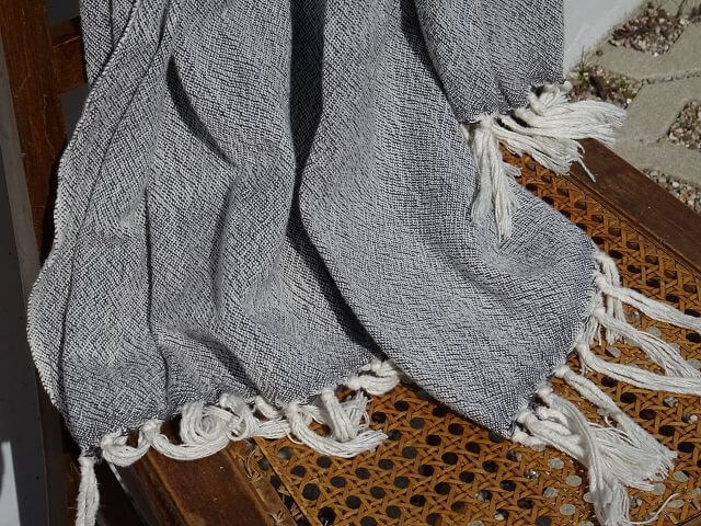 Barrydale Hand Weavers Schal Shawl "Charcoal"