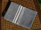 Barrydale Weavers Contemporary Towel Variegated Stripes "Charcoal"