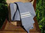 Barrydale Weavers Contemporary Towel Variegated Stripes "Indigo"