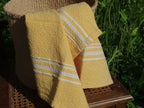 Barrydale Weavers Contemporary Towel Variegated Stripes "Yellow"