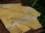Barrydale Weavers Contemporary Towel Variegated Stripes "Yellow"