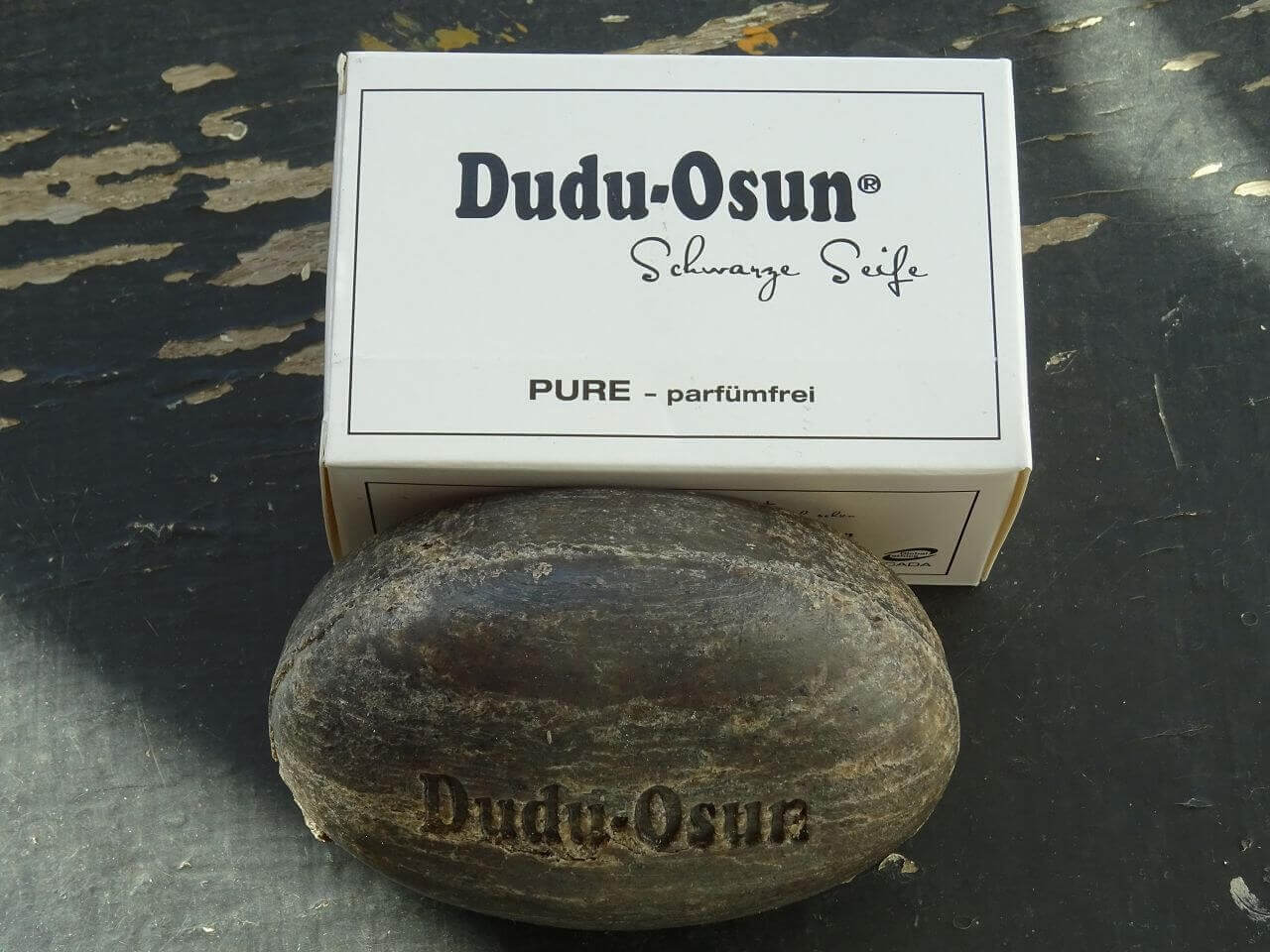 Schwarze Seife Dudu-Osun Pure Bio 150 g ohne Parfüm
