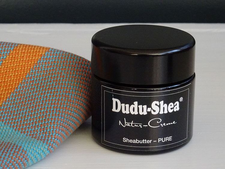 Dudu-Shea Natur-Creme "Pure" Sheabutter 100 ml im Glastiegel