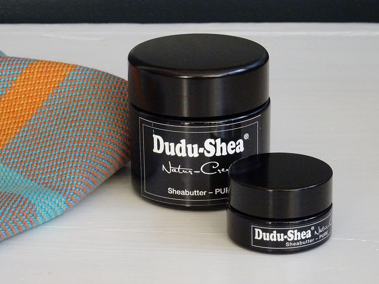 Dudu-Shea Natur-Creme "Pure"Sheabutter 15 ml im Glastiegel