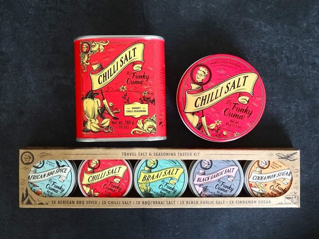 Funky Ouma Chilli Salt Gewürzsalz 280 g Tin