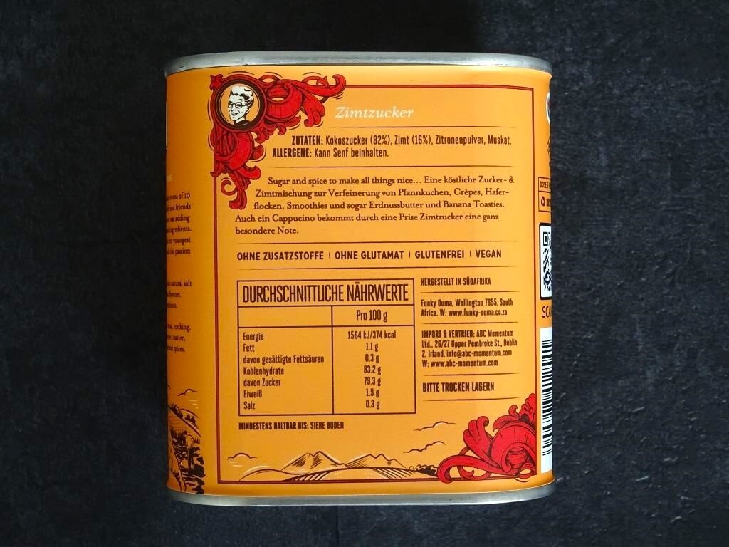 FUNKY OUMA Cinnamon Sugar 180 g Tin