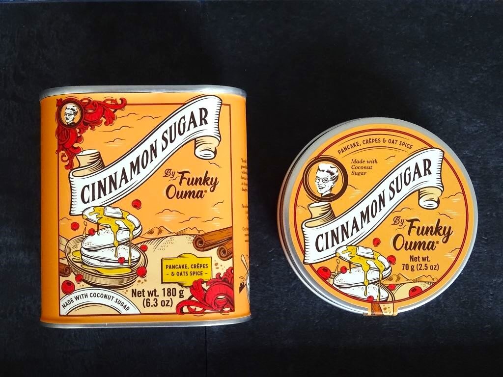 FUNKY OUMA Cinnamon Sugar 180 g Tin