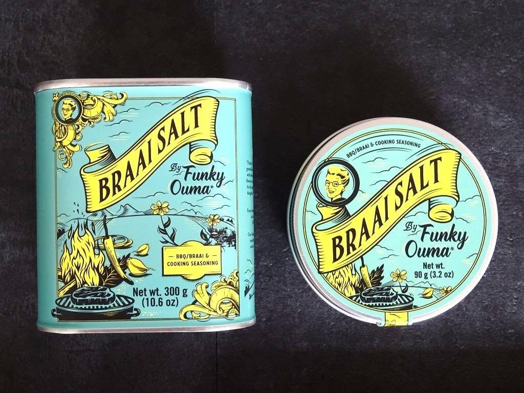 Funky Ouma Braai Salt Grillsalz 300 g Tin