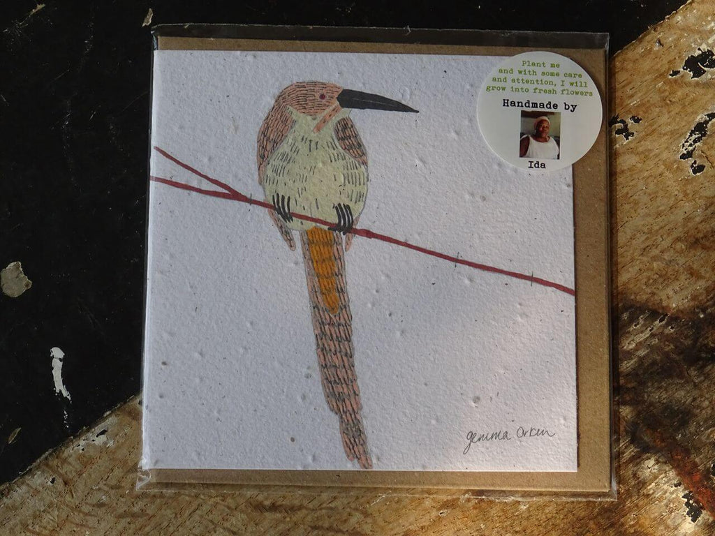 Growing Paper Grußkarte "Bird 1" Gemma Orkin