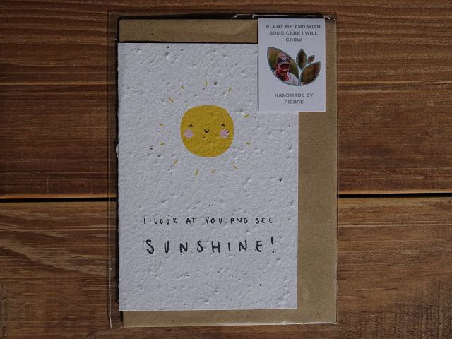 Growing Paper Grußkarte "Sunshine" Paper Tales