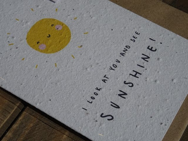 Growing Paper Grußkarte "Sunshine" Paper Tales