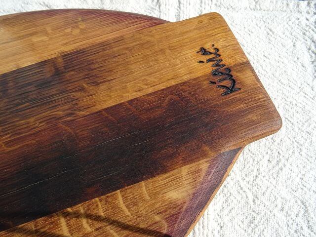 Kiewiet Oval Oak Servierbrett Schneidebrett