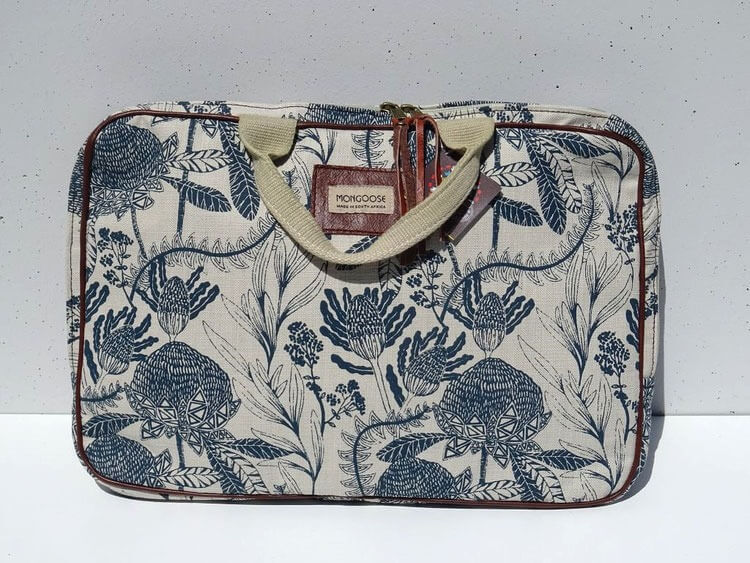 Mongoose Laptop Sleeve "Fynbos Teal/Natural"