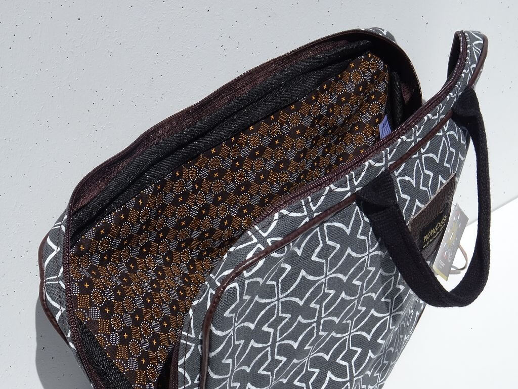 Mongoose Laptop Sleeve "Mudcloth Cream/Charcoal"