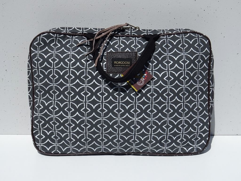 Mongoose Laptop Sleeve "Mudcloth Cream/Charcoal"