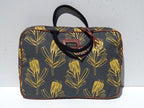 Mongoose Laptop Sleeve "Sugarbush Protea Mustard/Charcoal"
