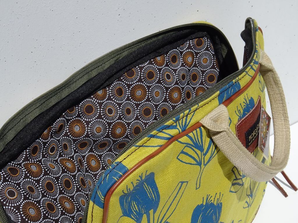 Mongoose Laptop Sleeve "Sugarbush Protea Teal/Mustard"