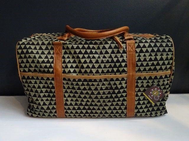 Mongoose Weekend Bag "Diamond Natural/Black" handgefertigt