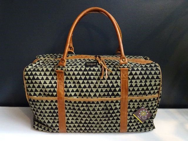 Mongoose Weekend Bag "Diamond Natural/Black" handgefertigt