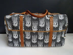 Mongoose Weekend Bag "Pincushion Cream/Charcoal" handcrafted