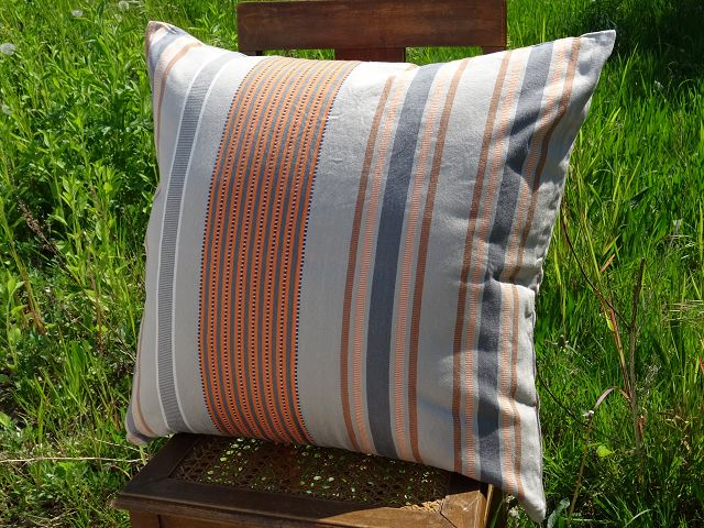 Mungo Sahara Stripe Cushion Cover Kissenhülle "Desert Storm"