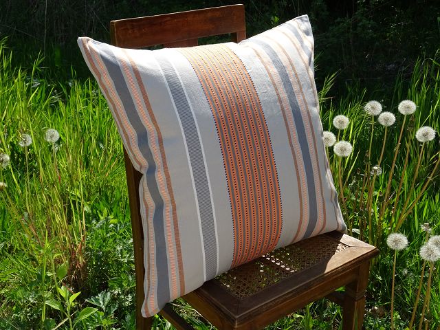 Mungo Sahara Stripe Cushion Cover Kissenhülle "Desert Storm"
