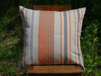 Mungo Sahara Stripe Cushion Cover Kissenhülle 60x60"Desert Storm"