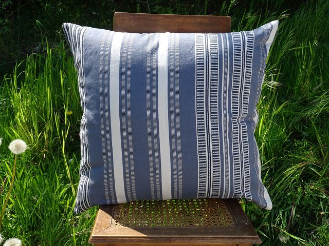 Mungo Sahara Stripe Cushion Cover Kissenhülle "Storm Cloud"