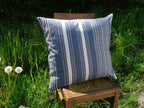 Mungo Sahara Stripe Cushion Cover Kissenhülle 60x60 "Storm Cloud"