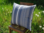 Mungo Sahara Stripe Cushion Cover Kissenhülle 60x60 "Storm Cloud"